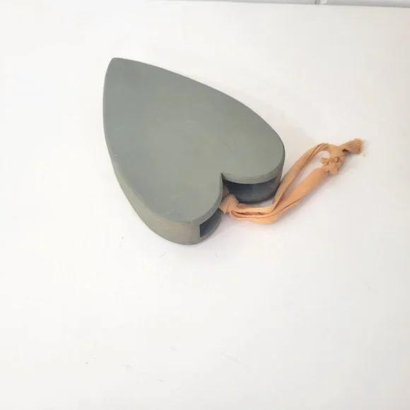 Primitive Wood Hanging Heart Wall Pocket - Picture 3 of 6